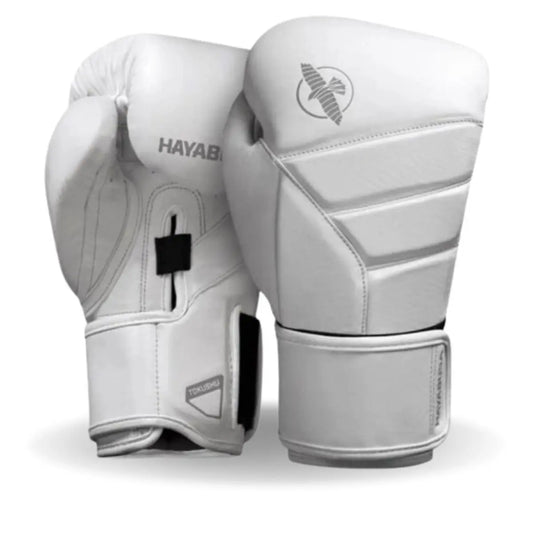 Hayabusa T3 Leather Boxing Gloves Arctic White