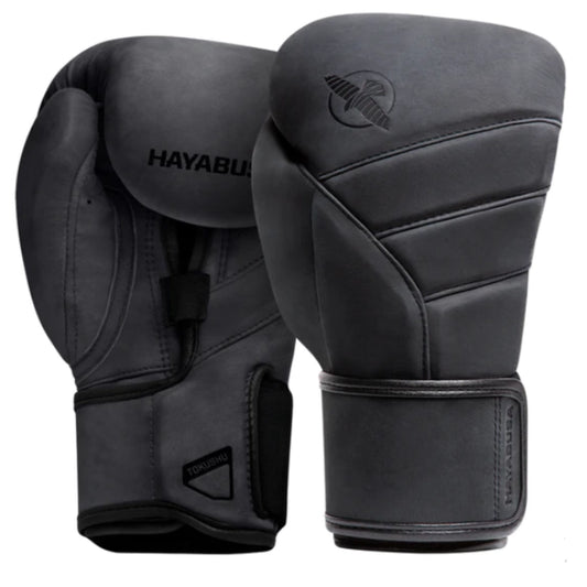 Hayabusa T3 LX Italian Leather Boxing Gloves Black