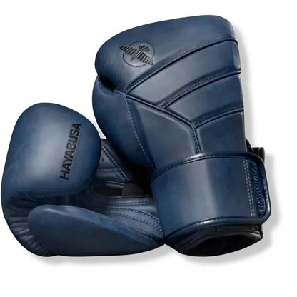 Hayabusa T3 LX Italian Leather Boxing Gloves Dark Blue