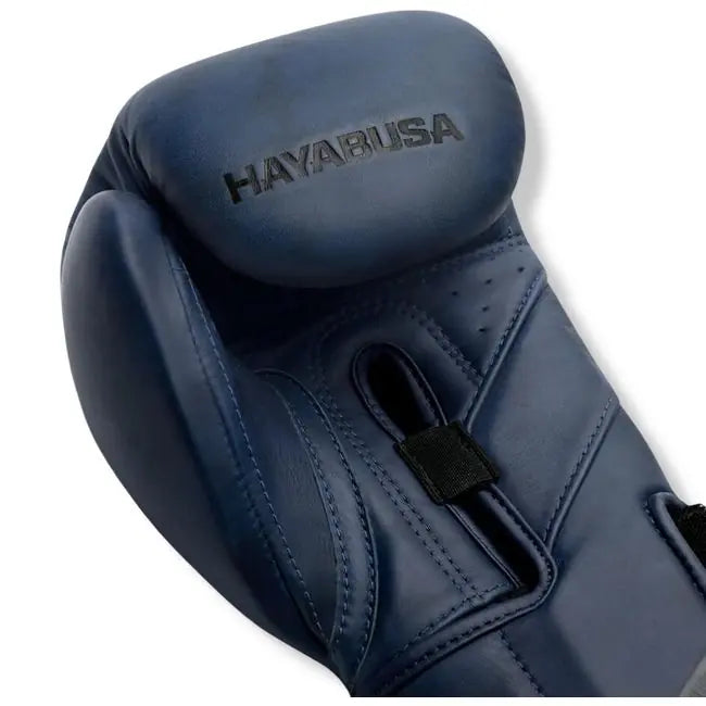 Hayabusa T3 LX Italian Leather Boxing Gloves Dark Blue