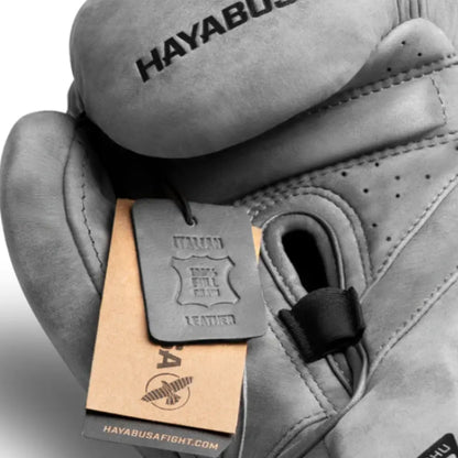 Hayabusa T3 LX Italian Leather Boxing Gloves Grey