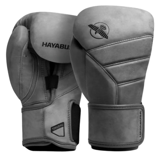 Hayabusa T3 LX Italian Leather Boxing Gloves Grey