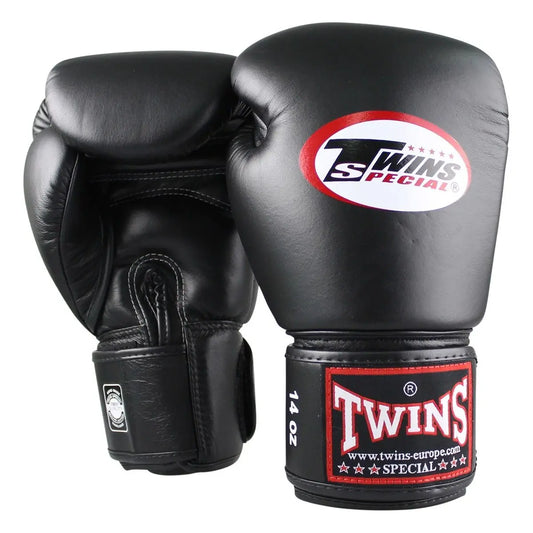 Twins BG-N (Kick)Boxing gloves black (More Protection)