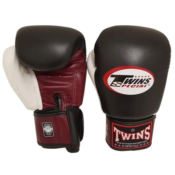 Twins BVGL-4 (Kick)Boxing gloves Multicolor black/white/red (Wide Hands)