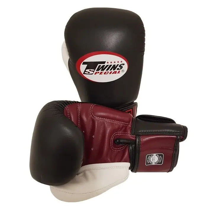 Twins BVGL-4 (Kick)Boxing gloves Multicolor black/white/red (Wide Hands)